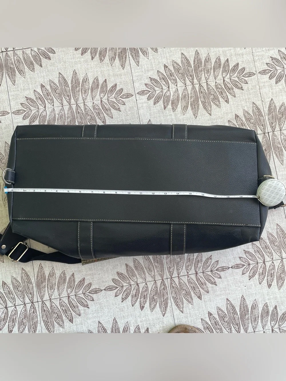 Barrington Valhalla Golf Club Black Leather Weekender Duffle Bag